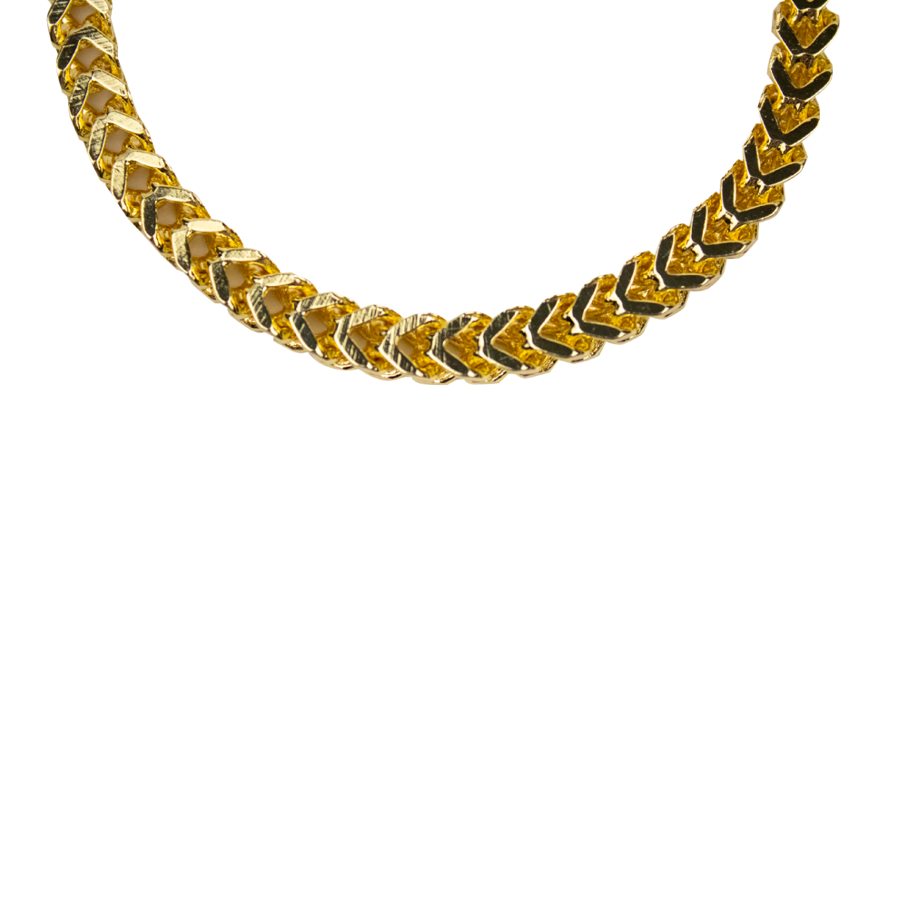 Laminated Gold Snake Cut Chain