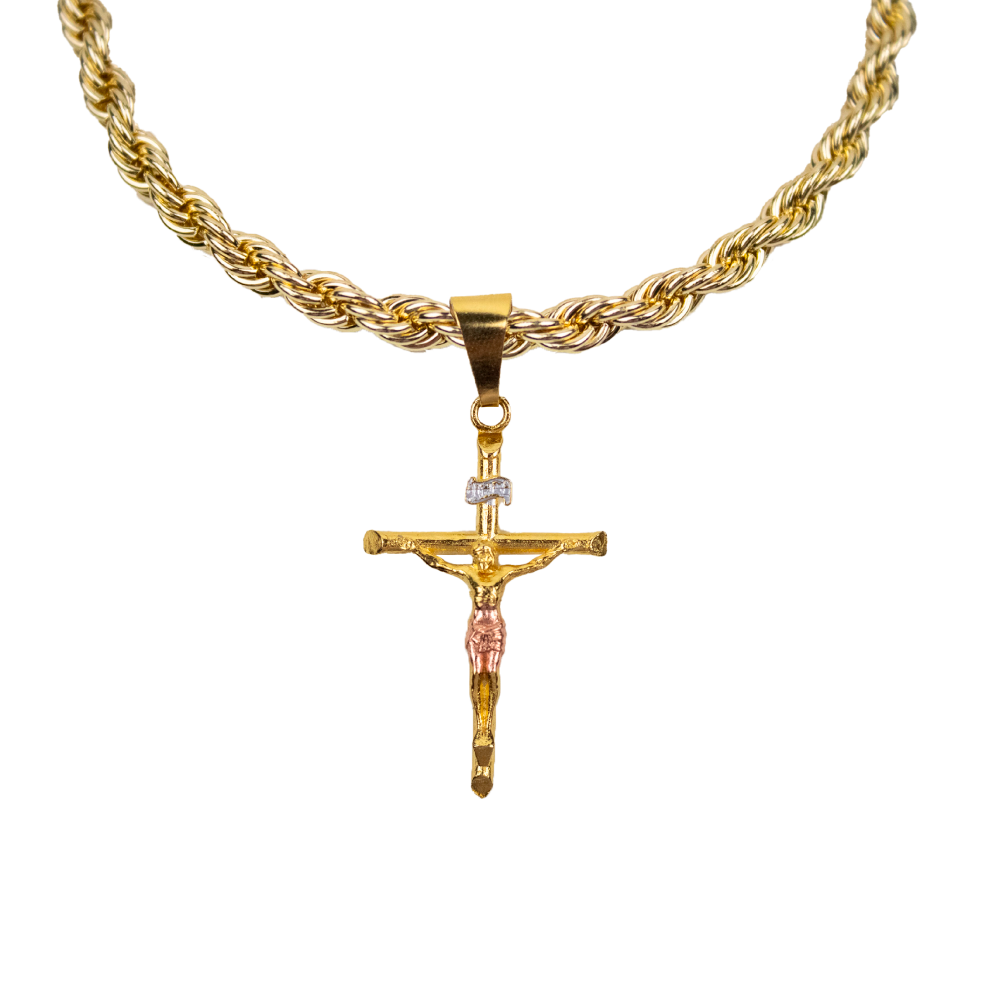 Kit 16. Laminated Gold Twist with Christ Pendant